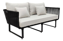 Cargar imagen en el visor de la galería, SILLÓN LOVESEAT MODELO SAYULA EN CORDON DE NYLON Y ACERO