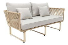 Cargar imagen en el visor de la galería, SILLÓN LOVESEAT MODELO SAYULA EN CORDON DE NYLON Y ACERO