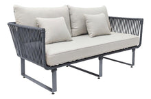 Cargar imagen en el visor de la galería, SILLÓN LOVESEAT MODELO SAYULA EN CORDON DE NYLON Y ACERO