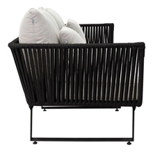 Cargar imagen en el visor de la galería, SILLÓN LOVESEAT MODELO SAYULA EN CORDON DE NYLON Y ACERO