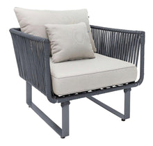 Cargar imagen en el visor de la galería, SILLÓN INDIVIDUAL MODELO SAYULA EN CORDON DE NYLON Y ACERO