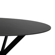 Cargar imagen en el visor de la galería, MESA COMEDOR CON CUBIERTA DE PIEDRA SINTERIZADA ACABADO EFECTO MARMOL