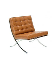 Cargar imagen en el visor de la galería, Sillón Individual Replica Barcelona En Piel Auténtica