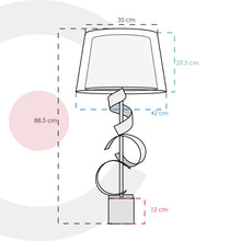 Cargar imagen en el visor de la galería, Lampara de Mesa Estilo Contemporaneo 3LMZM27
