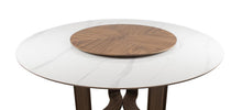 Cargar imagen en el visor de la galería, Mesa Comedor de Ceramica y Madera Con Lazy Susan Freda
