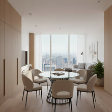 Cargar imagen en el visor de la galería, Mesa Comedor de Cristal Templado Modelo Lira
