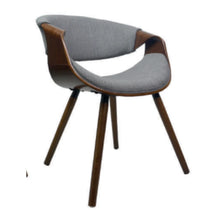 Cargar imagen en el visor de la galería, Silla de Comedor Madera Moldeada y Tela Monaco
