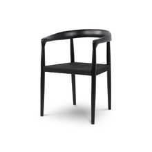 Cargar imagen en el visor de la galería, Silla de Comedor en Madera y Fibra Natural Kiro
