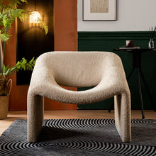Cargar imagen en el visor de la galería, Sillon Ocasional en Tela Sherpa Modelo Belle
