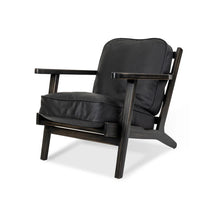 Cargar imagen en el visor de la galería, Sillon Ocasional Individual en Piel y Madera Galvestone
