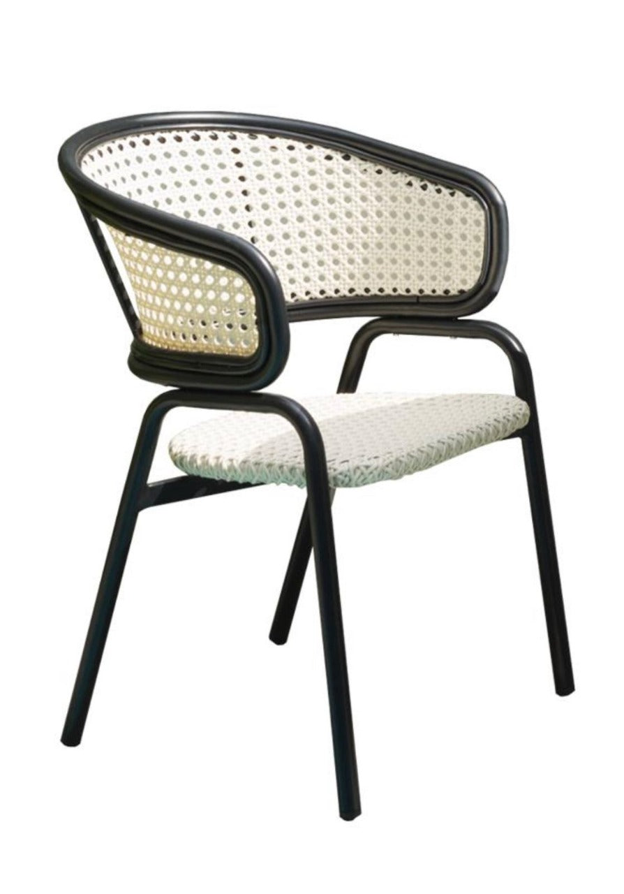 Silla de Rattan Sintético Estilo Parisino Modelo BISTRO (FRANZ)